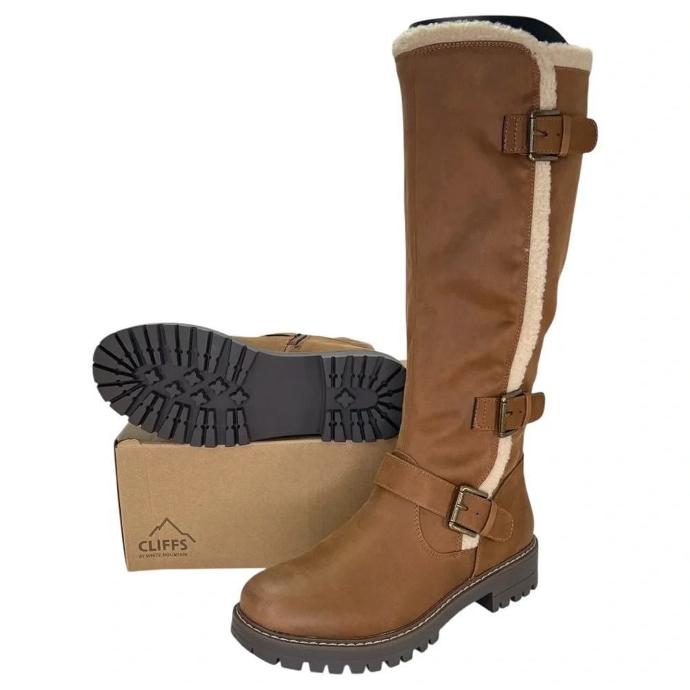 Cliffs by White Mountain Merritt Brown Knee High Womens Boots Size 8.5M - Picture 12 of 13